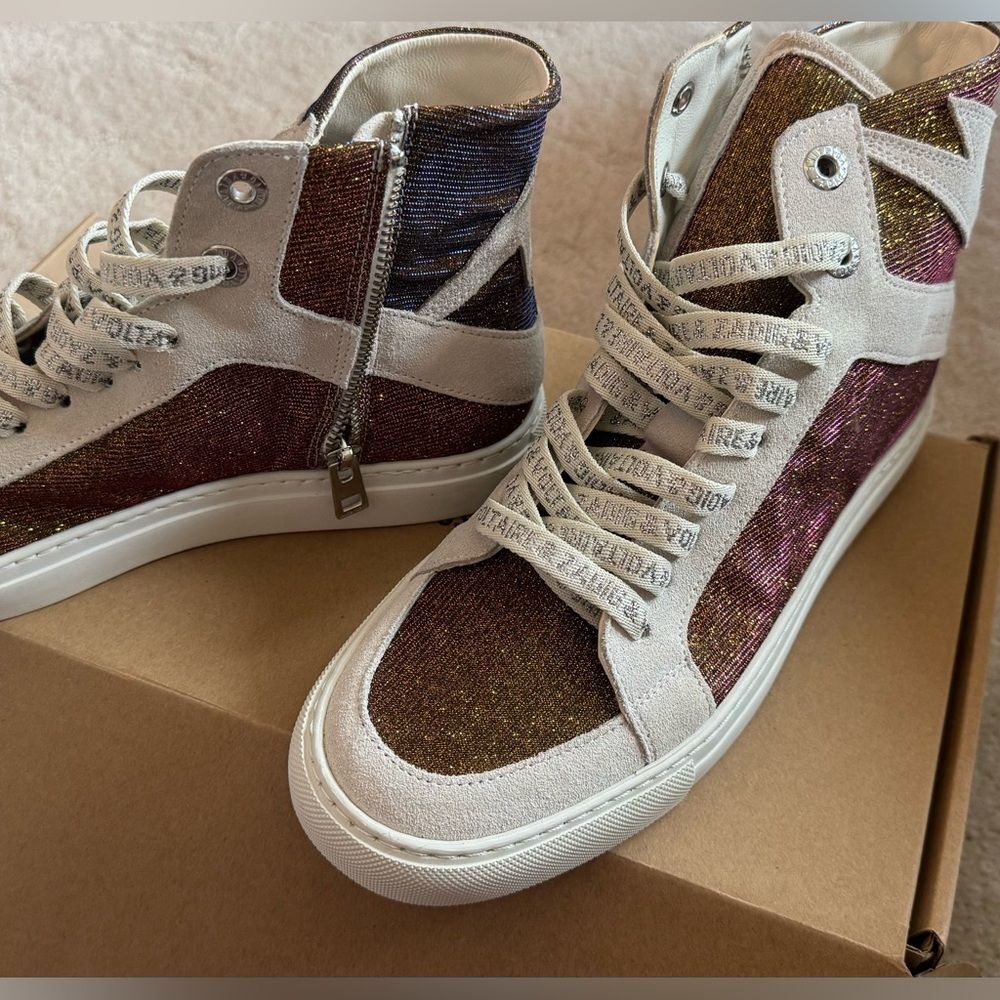 Zadig & Voltaire Multicolor High-Top Sneakers - Picture 9 of 15